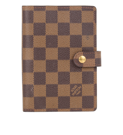Louis Vuitton Small Ring Agenda Cover, &pound;150, Accessories, Brown, Canvas, Front view